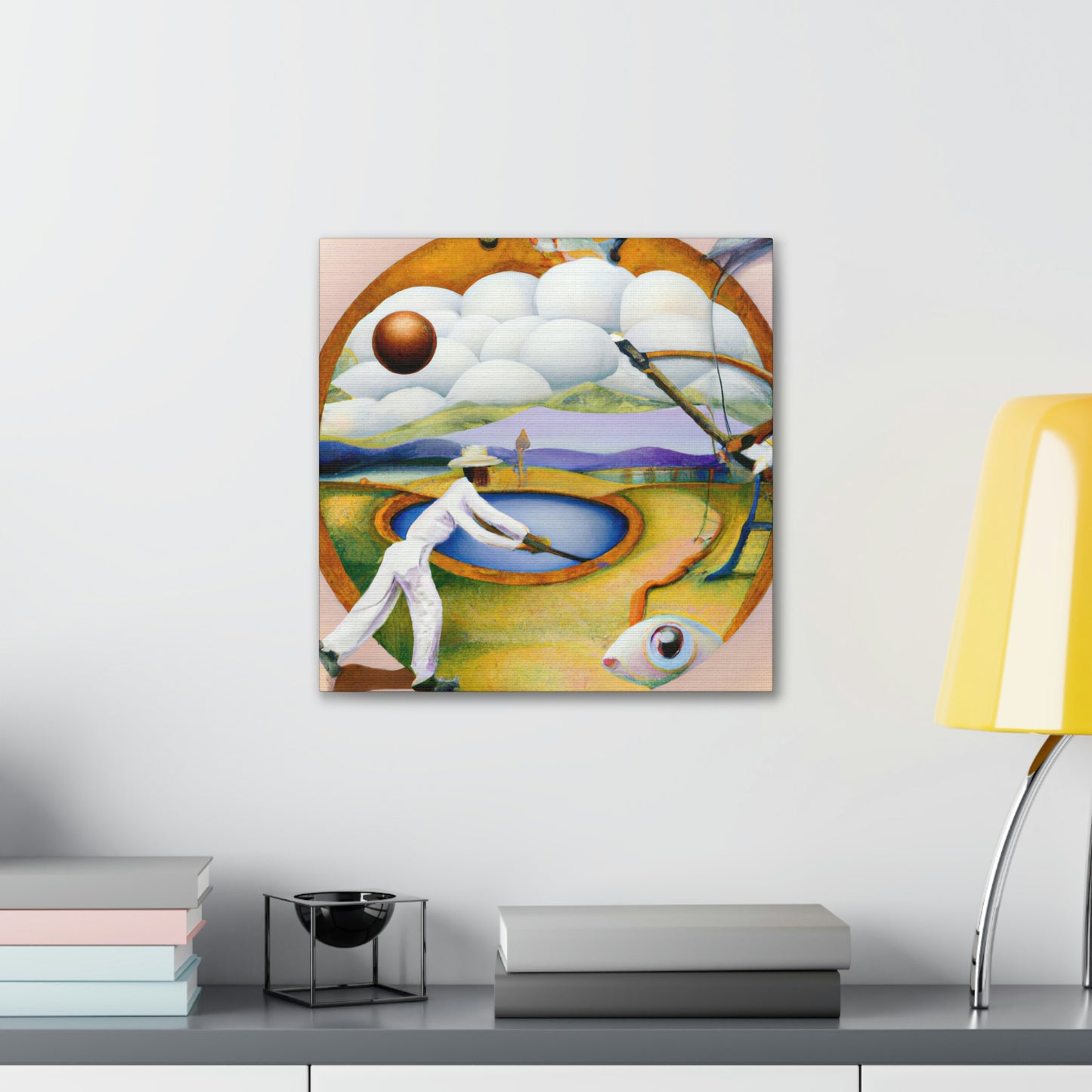 Fishing in the Clouds - Canvas