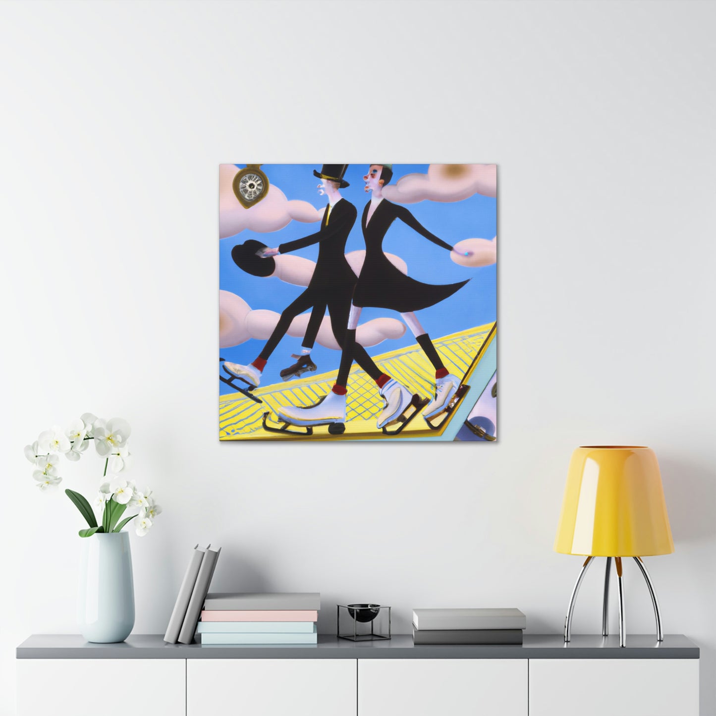 "Skating in the Jazz Age" - Canvas