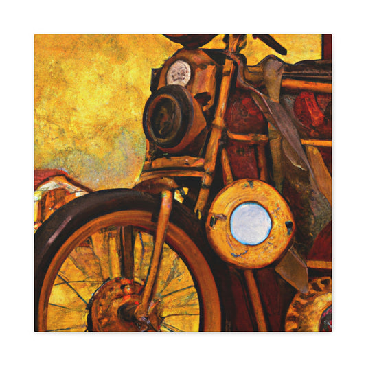 Motorcycle In SteamGear - Canvas