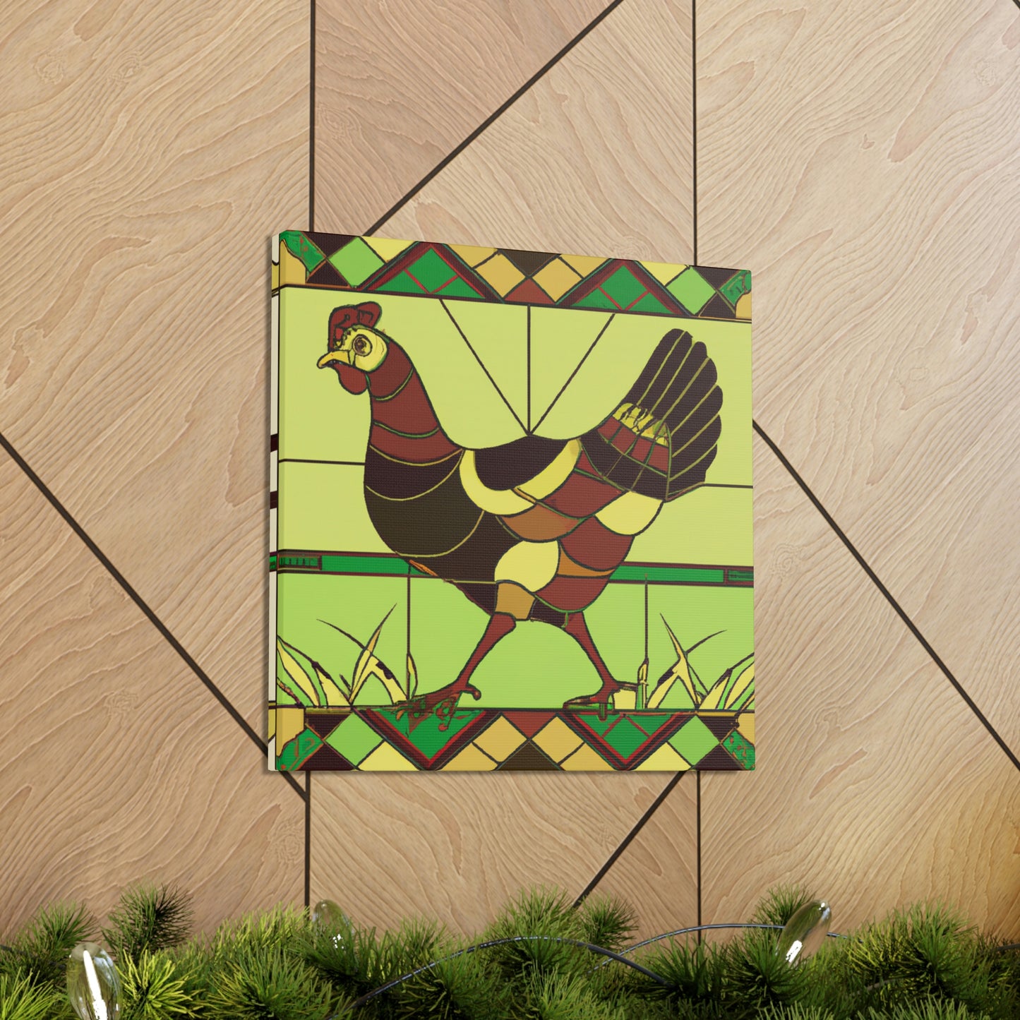 "Hen in the Roaring Twenties" - Canvas