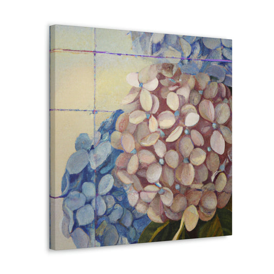 "Lush Deco Hydrangeas" - Canvas