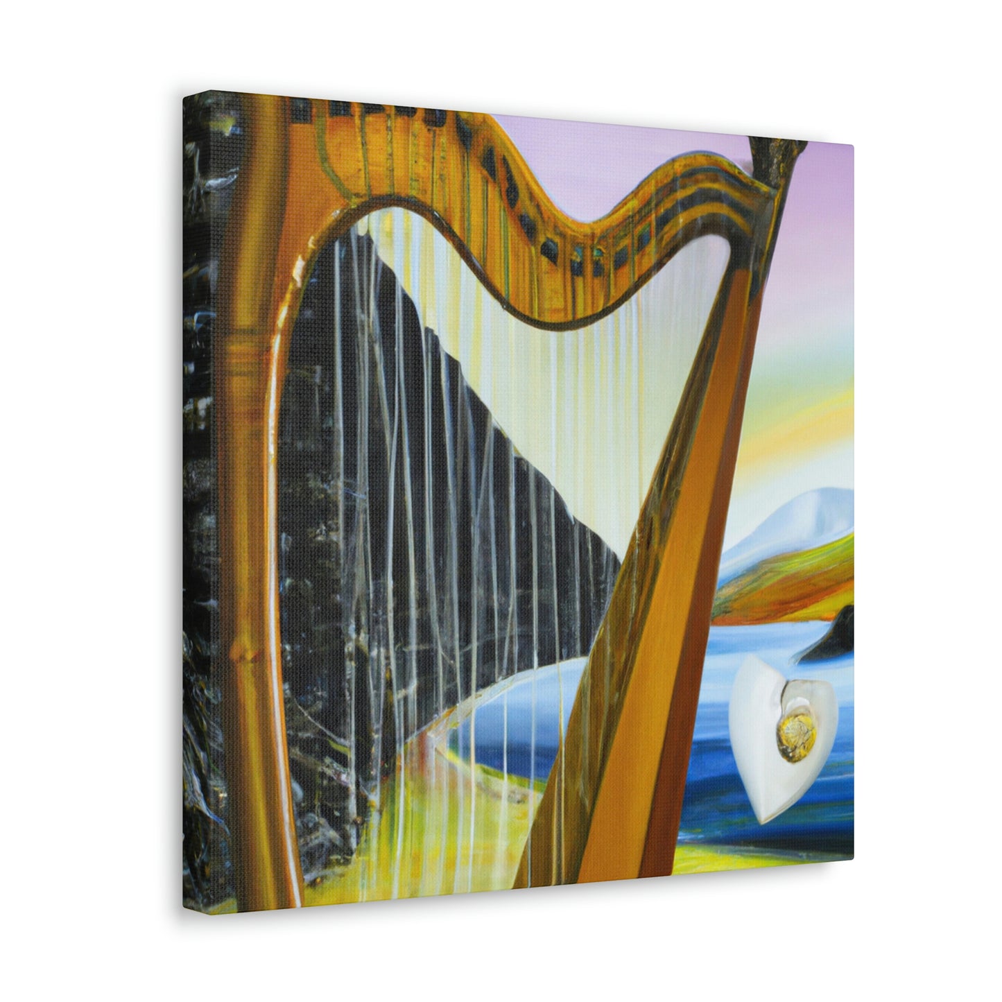 "Harp and Dreamscapes" - Canvas