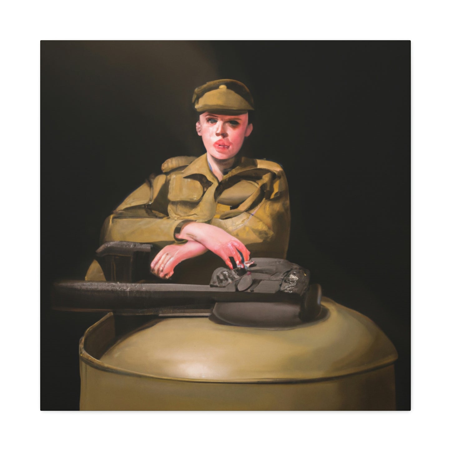 "Tank Operator's Dreamscape" - Canvas