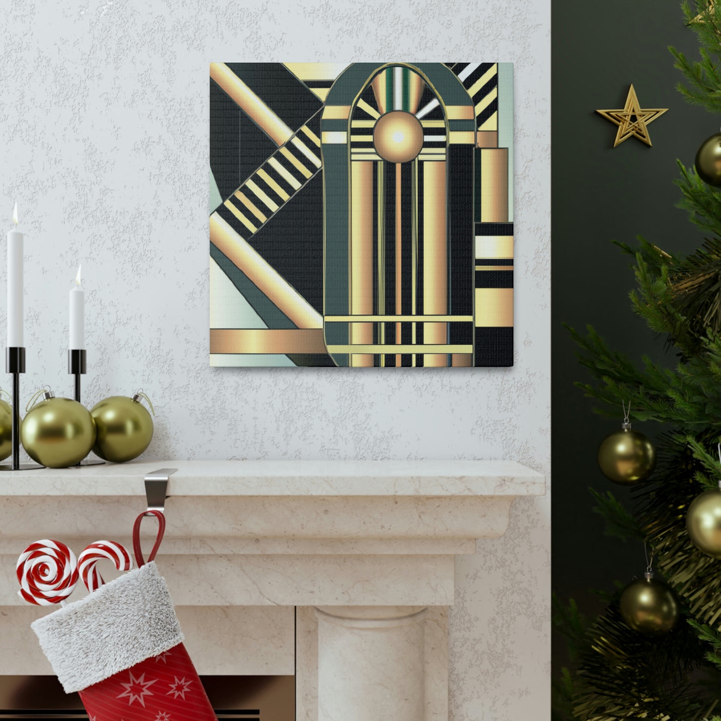 "Striking Art Deco Glory" - Canvas