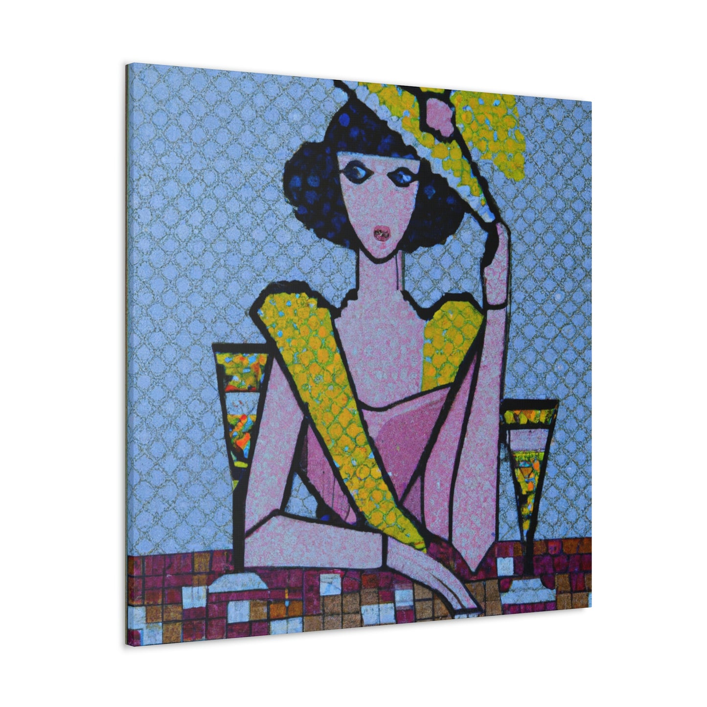 "Art Deco Pointillisme" - Canvas