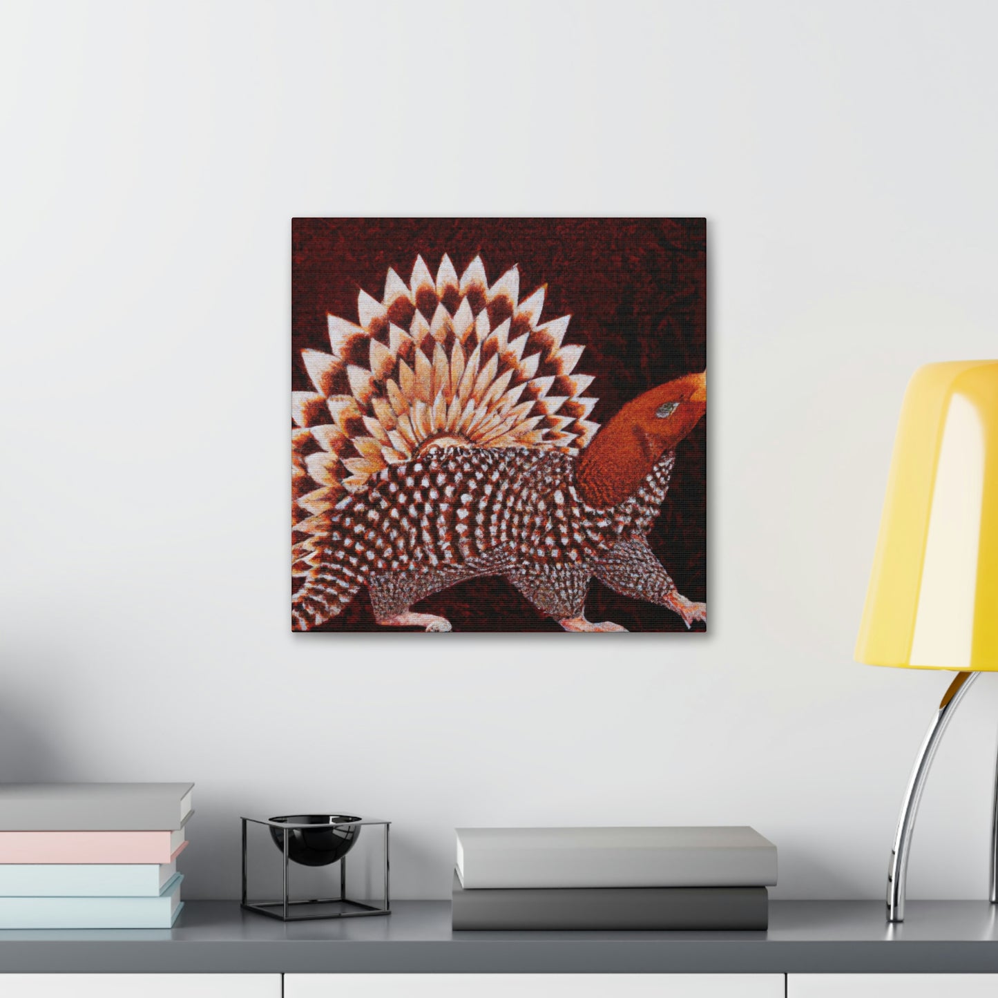 Gleaming Art Deco Pangolin - Canvas