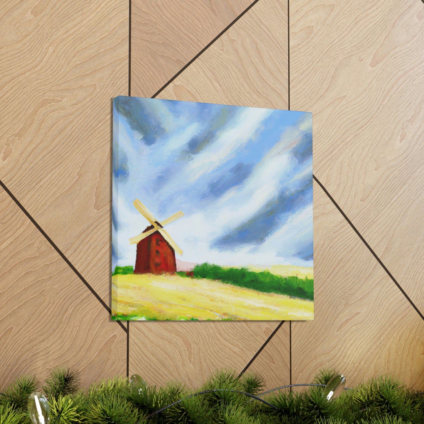 Windmill Through Time - Canvas