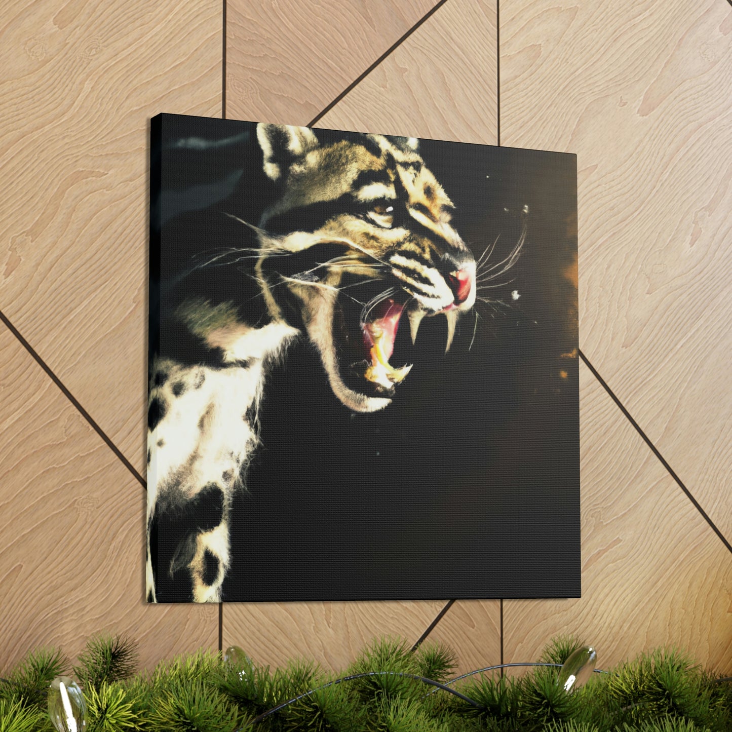 "Clouded Leopard Majesty" - Canvas