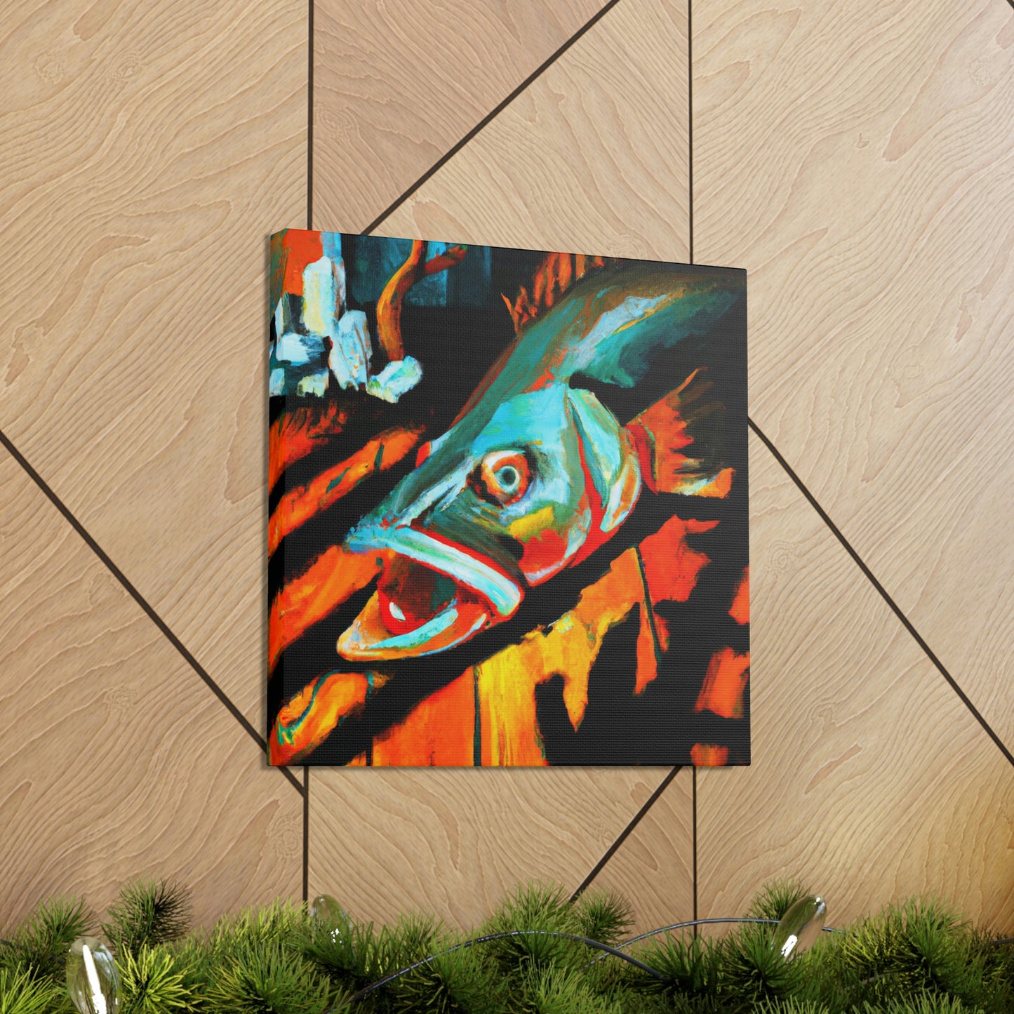 Walleye in Expressionism - Canvas