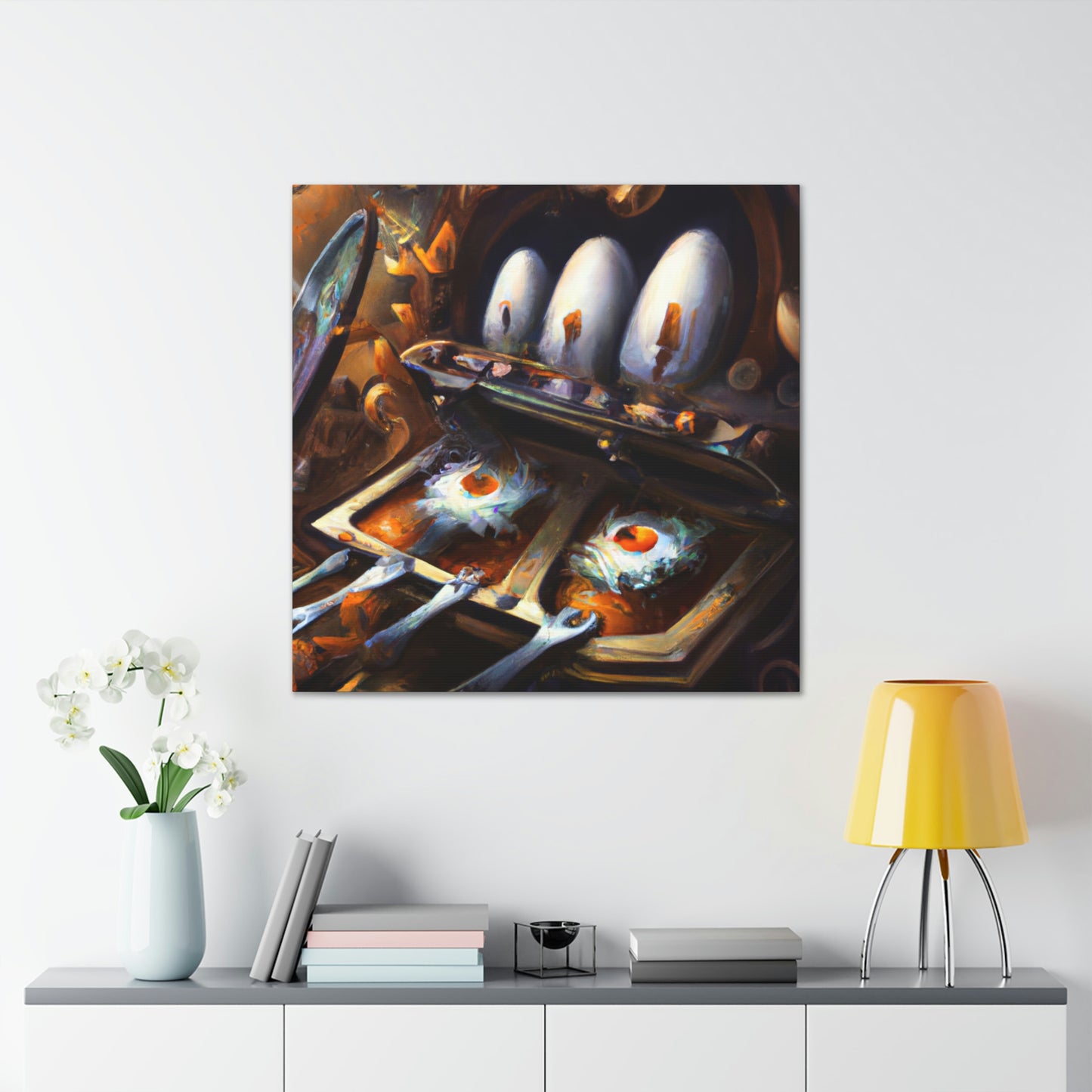 "Steampunk Egg Exploration" - Canvas