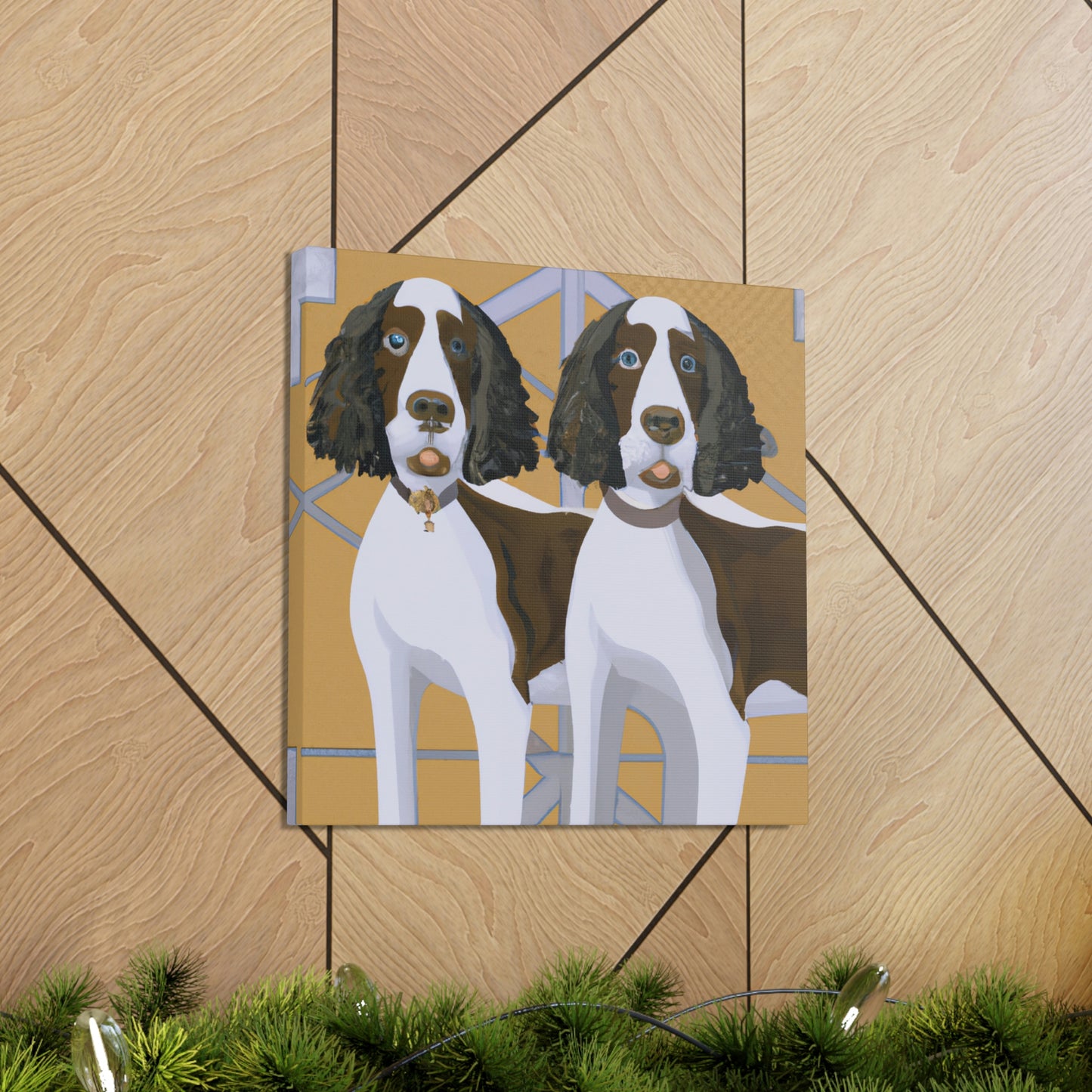 "Springer in Style Deco" - Canvas