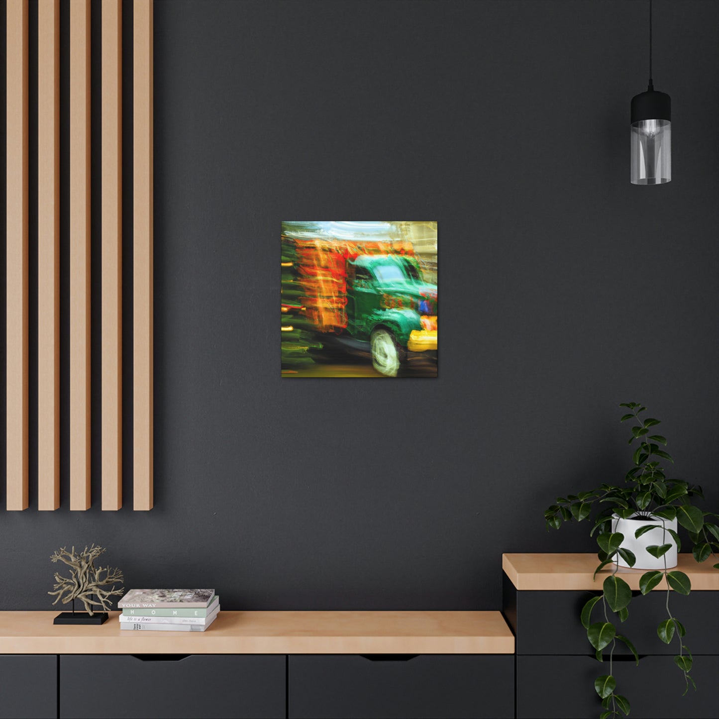 "Truck with Christmas Cheer" - Canvas