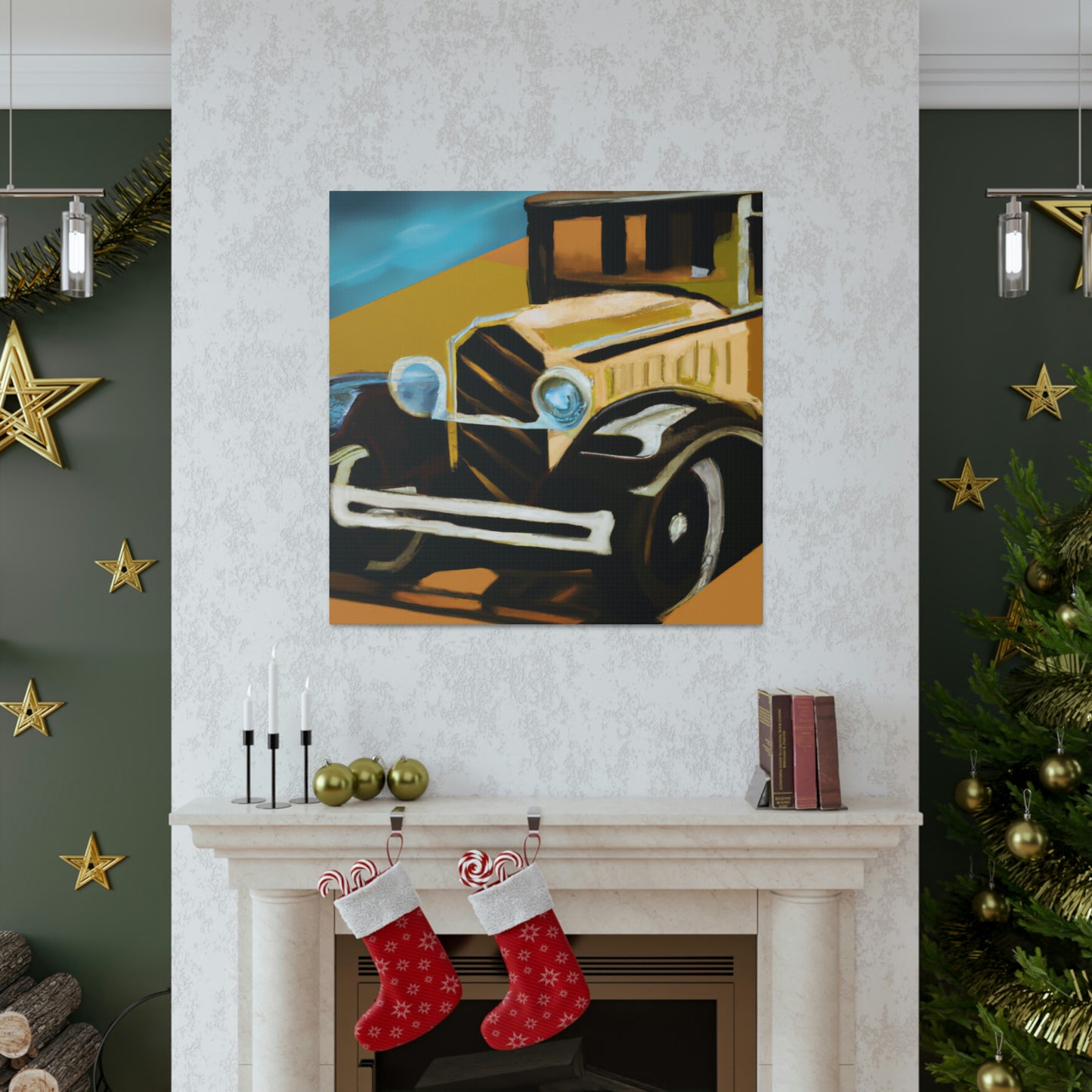 "Automobiles of the 20s" - Canvas