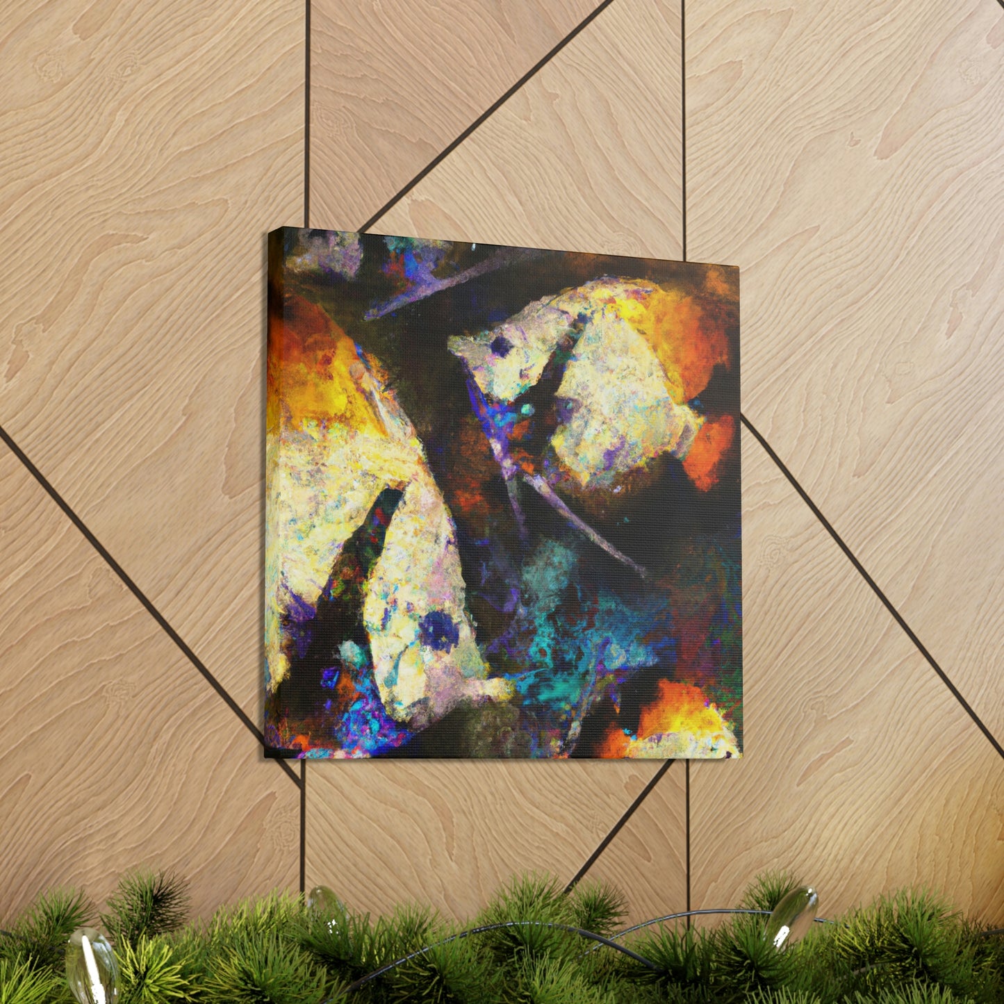 Glimmering Angelfish Painting - Canvas