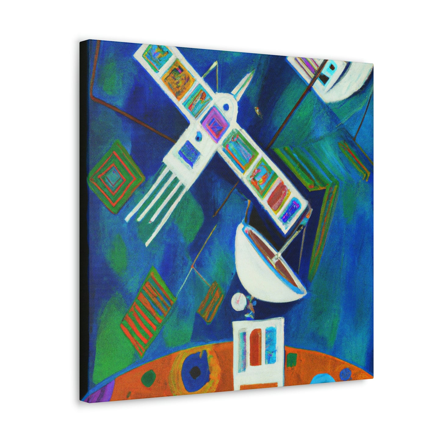 "Satellites in Motion" - Canvas