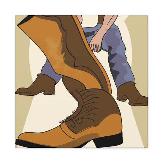 "Boots in Neoclassicism" - Canvas