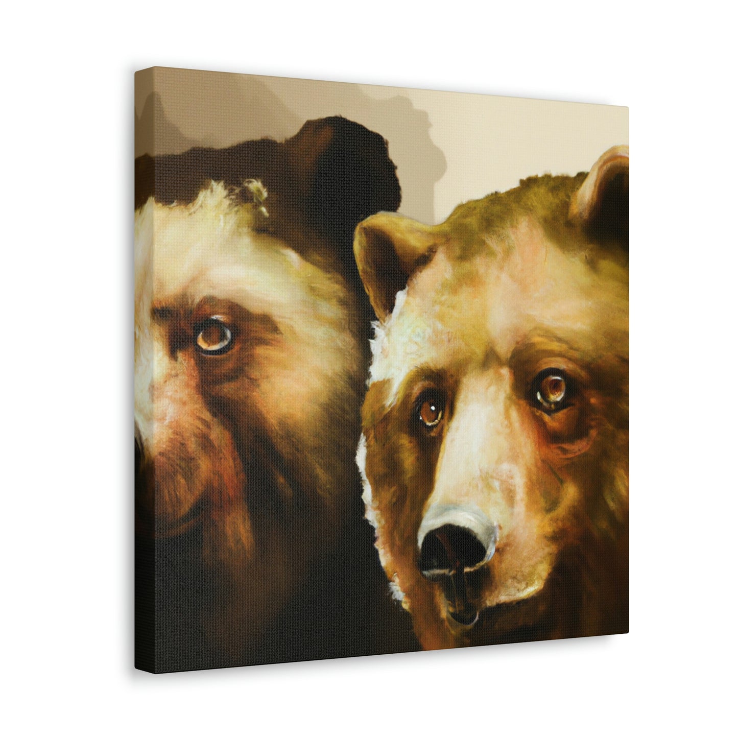 Grizzly Bear Family Portrait - Canvas