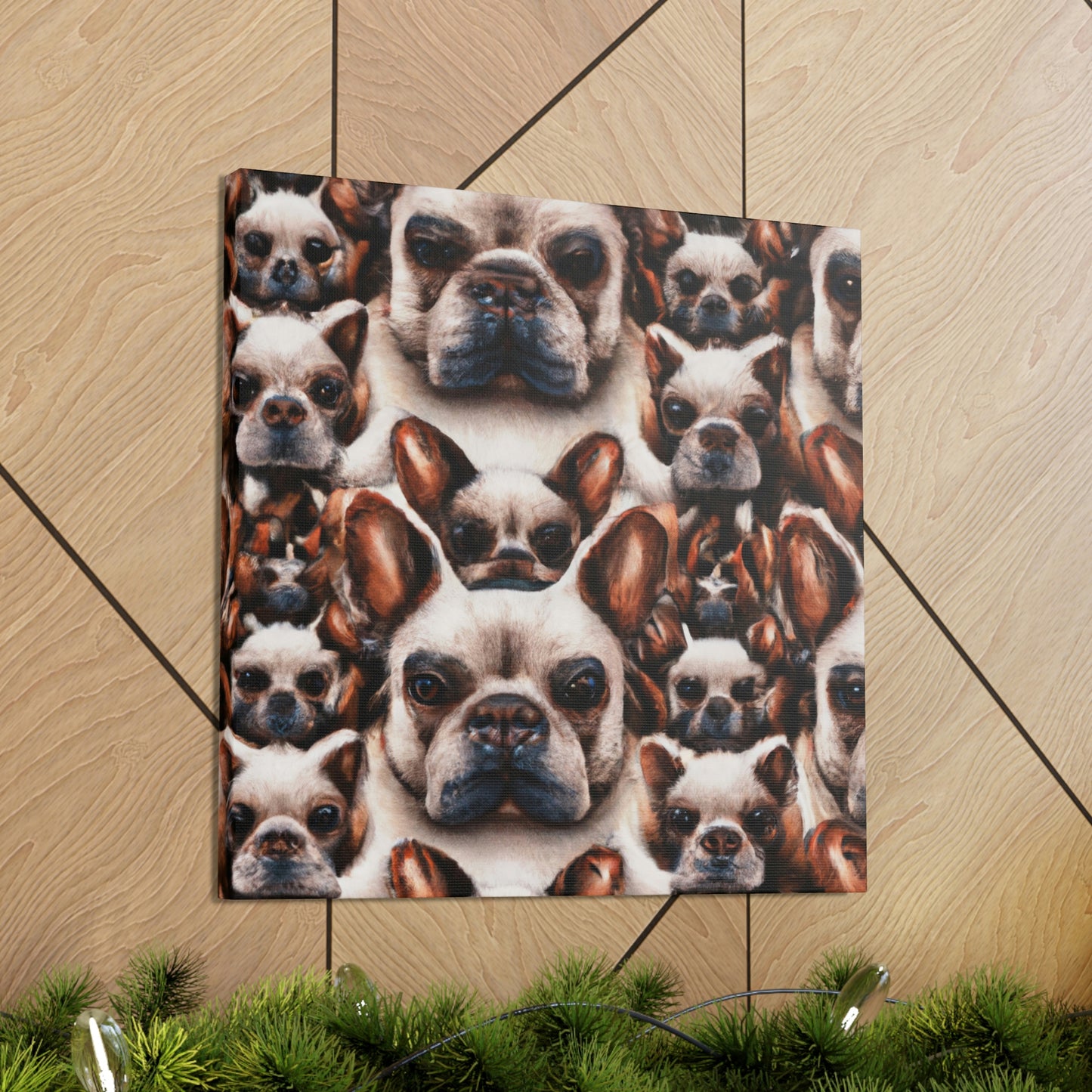 "Surreal French Bulldog Pose" - Canvas