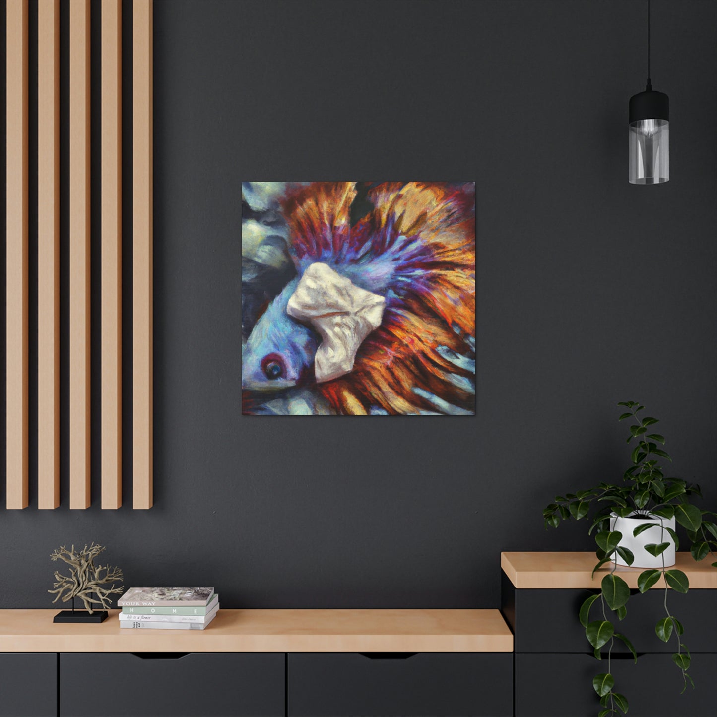 "Surreal Betta Flying" - Canvas