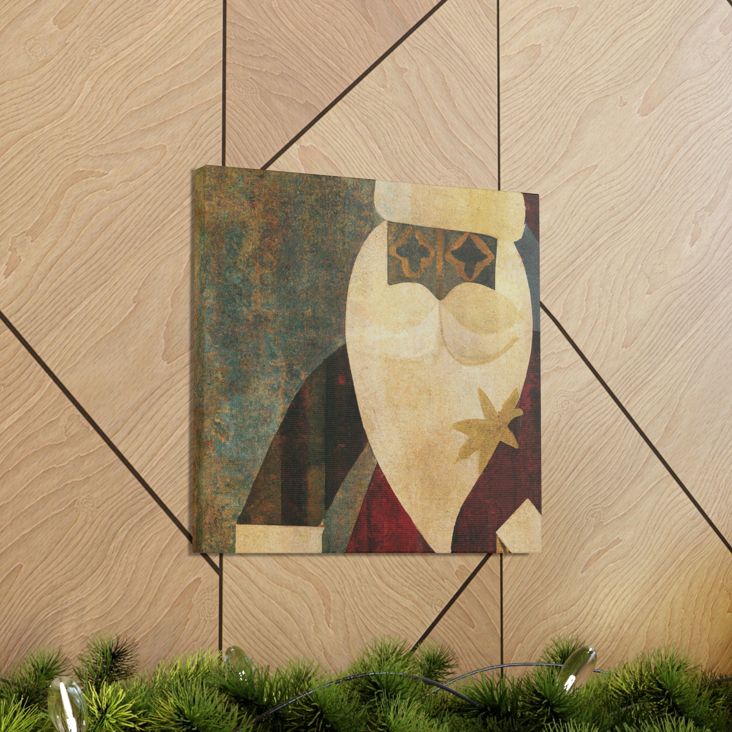 Santa's Art Deco Dream - Canvas