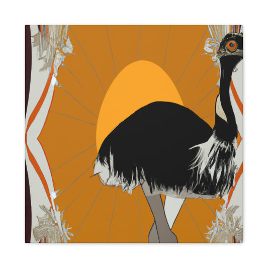 "Emu with Deco Glam" - Canvas