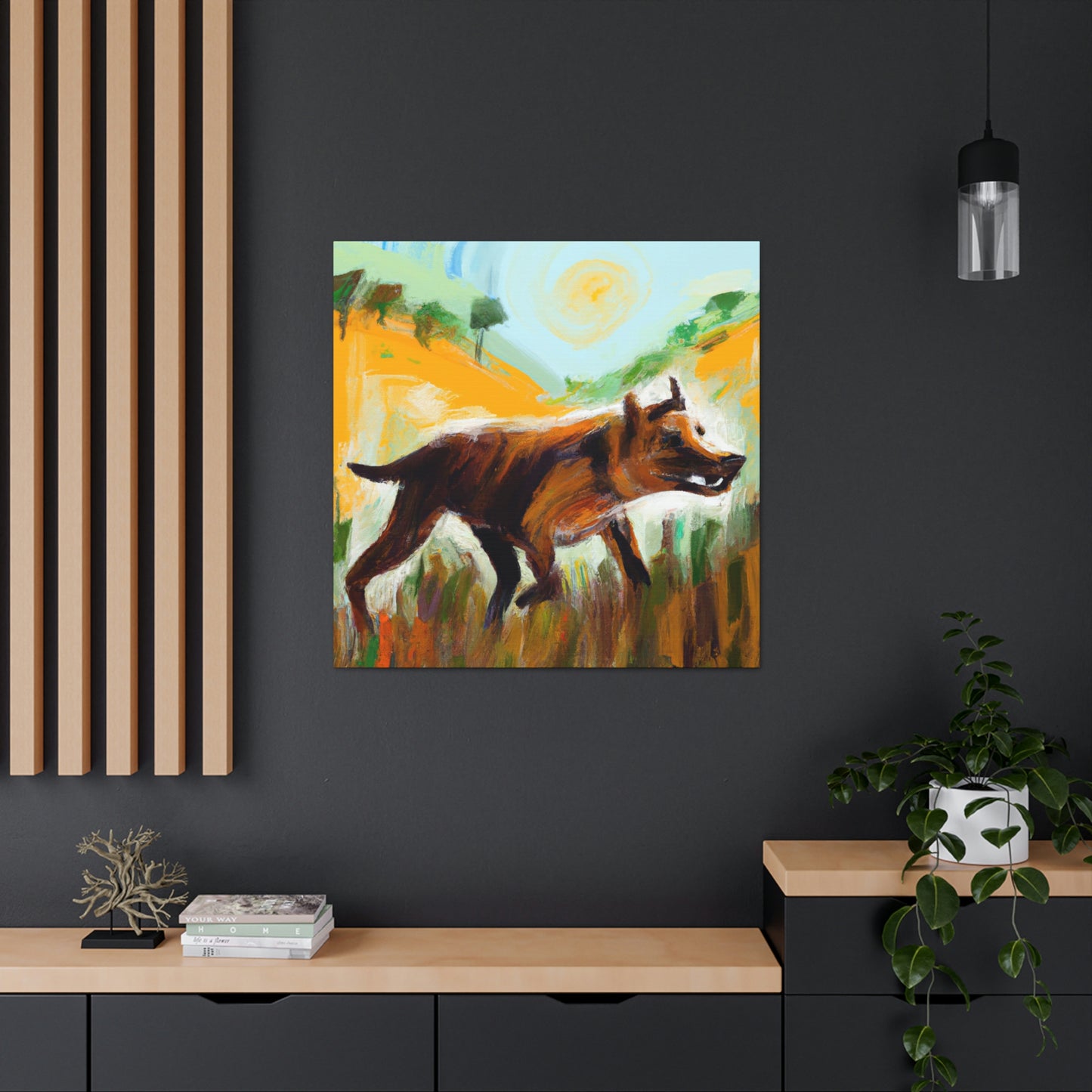 Tasmanian Tiger Reflection - Canvas