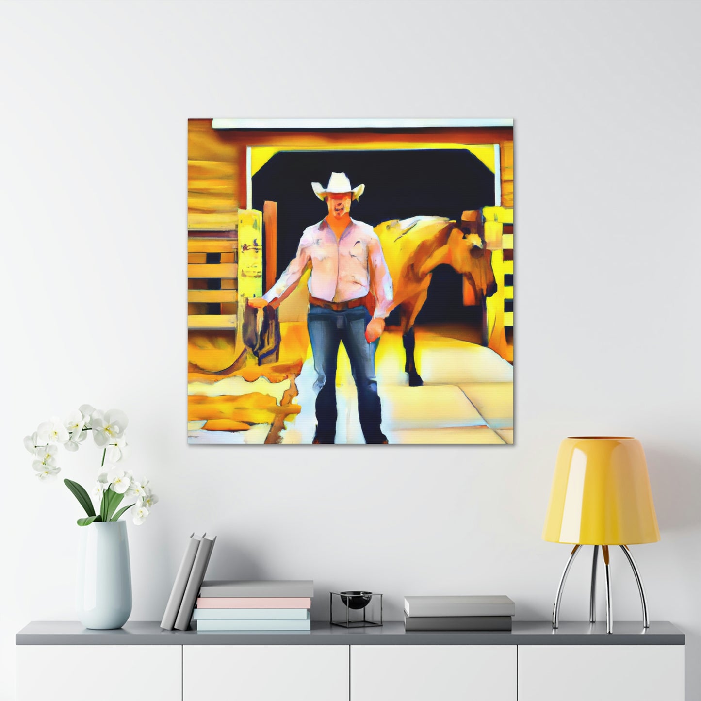 Barnyard Digital Masterpiece - Canvas