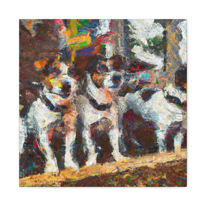 "Jack Russell's Freedom Play" - Canvas