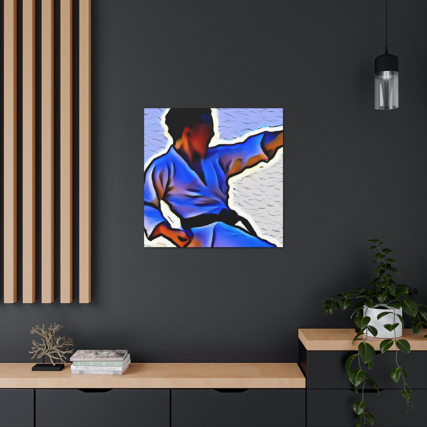 Martial Arts Mosaic Saga - Canvas