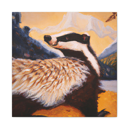 Badger in Deco Style - Canvas