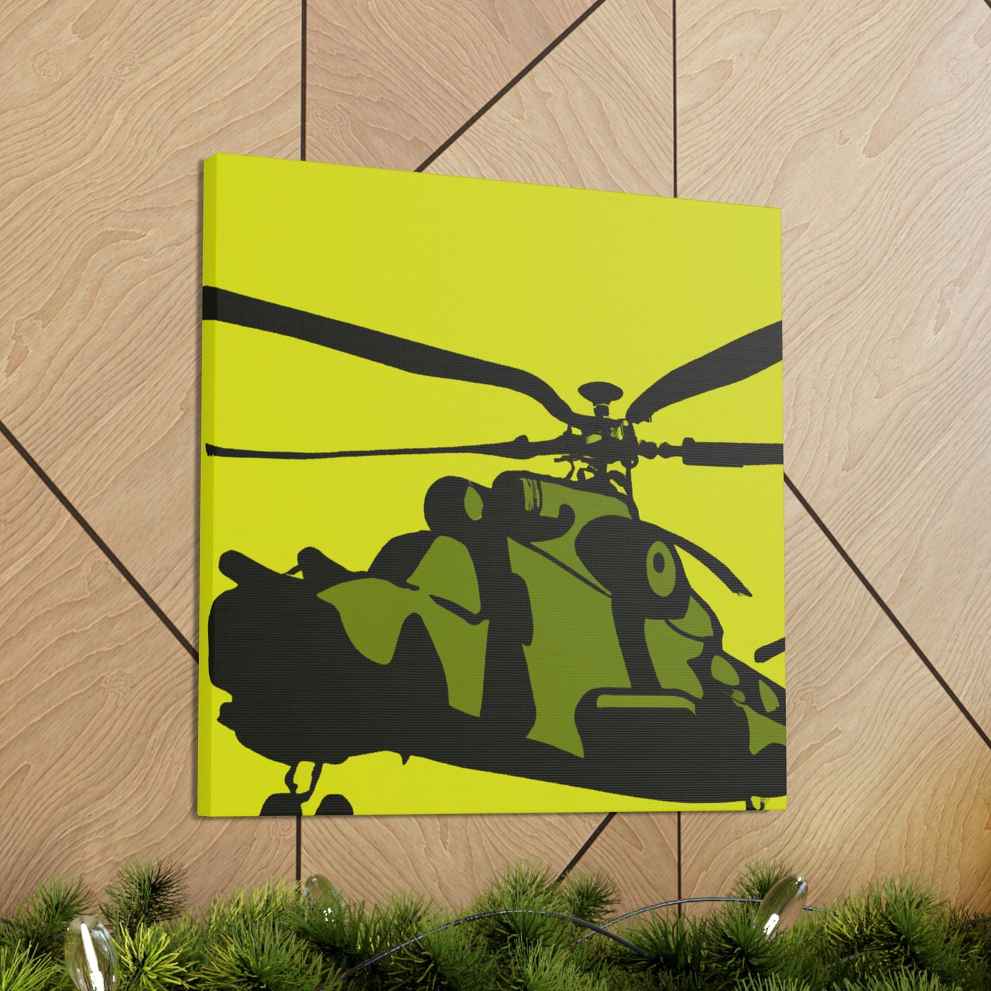 "Helicopter in Minimalism" - Canvas