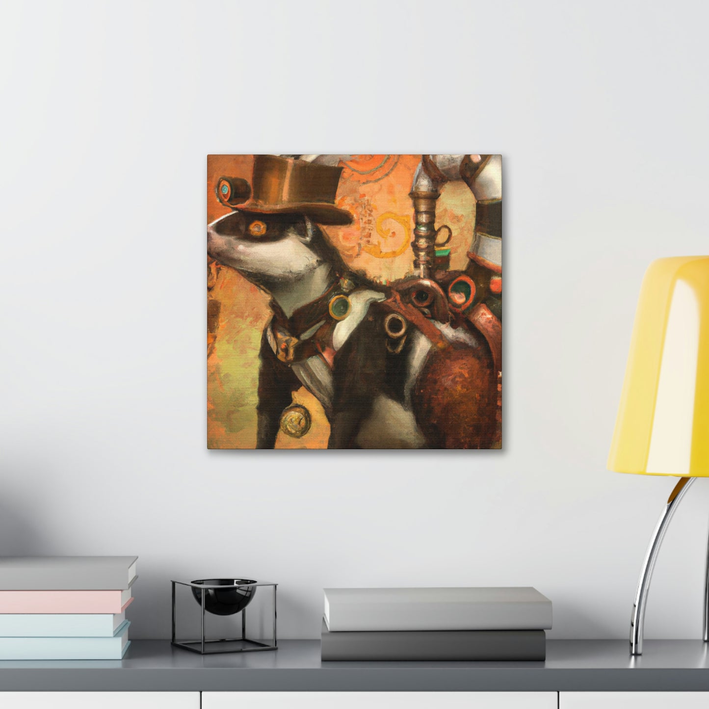 Skunk In Steam-Time - Canvas