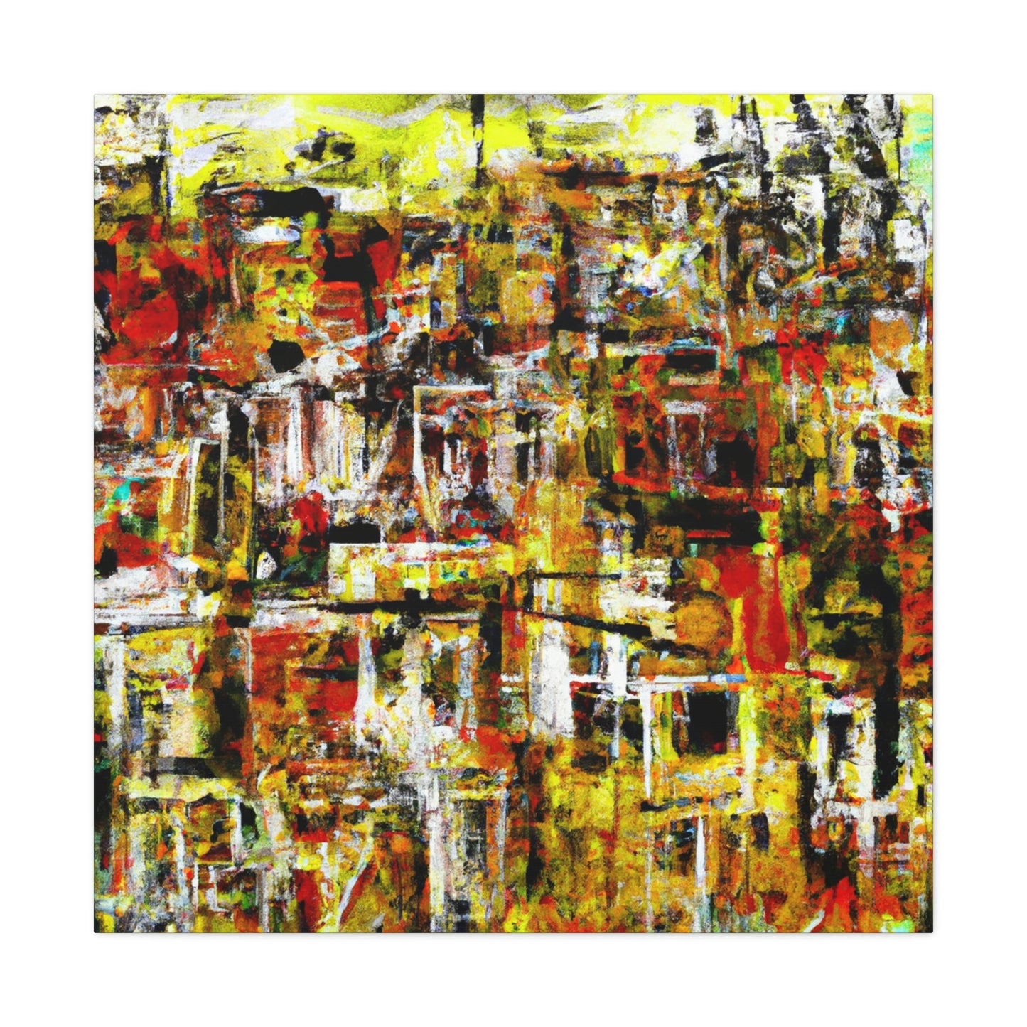 "Colonial Abstract Expressionism" - Canvas