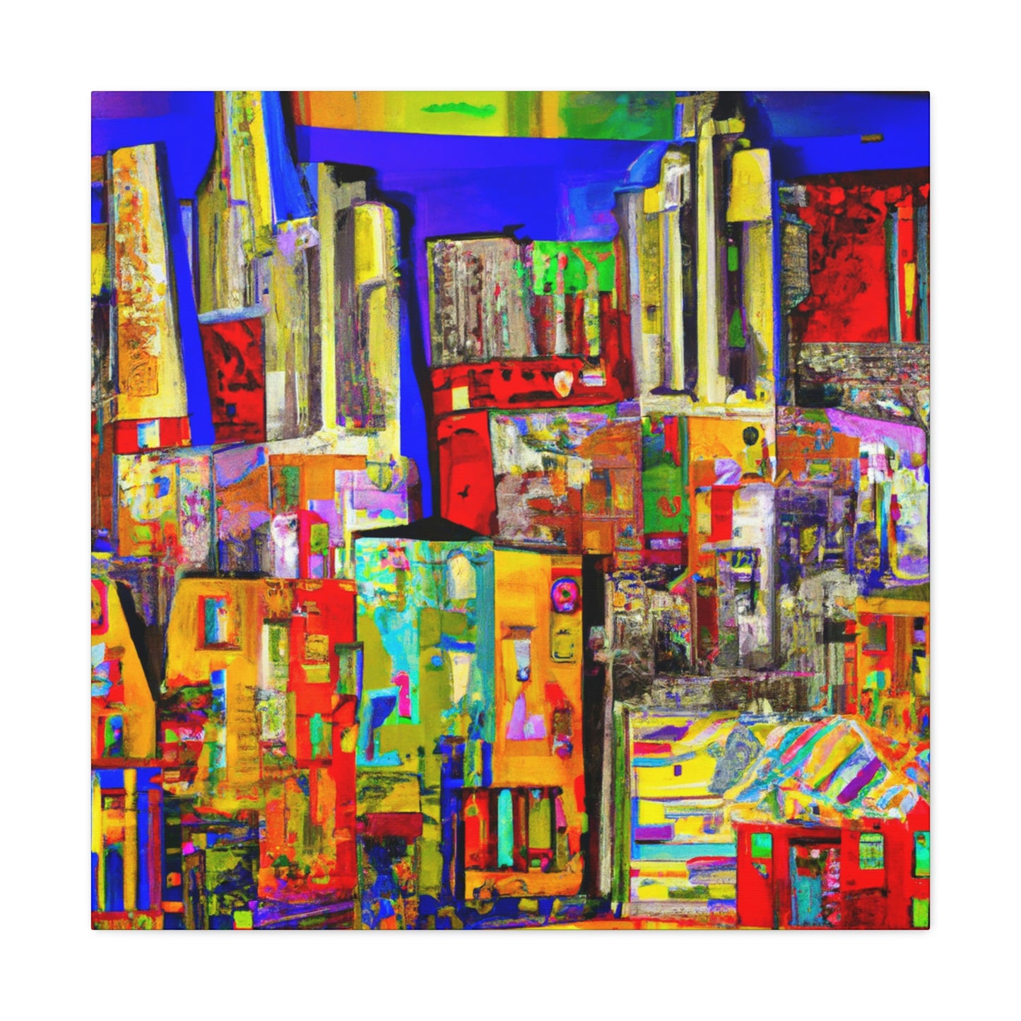 Urban Street Panorama - Canvas