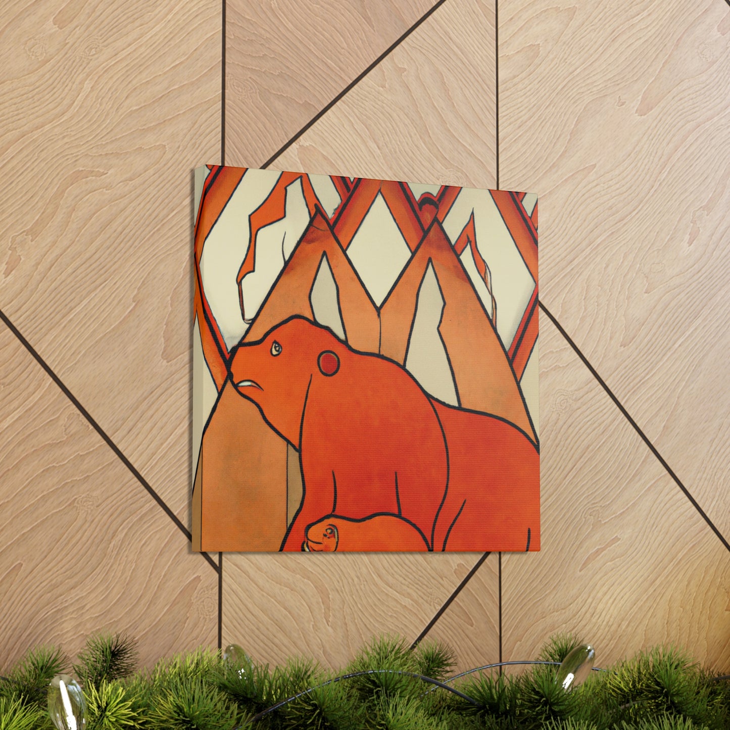 "Bear in Art Deco" - Canvas