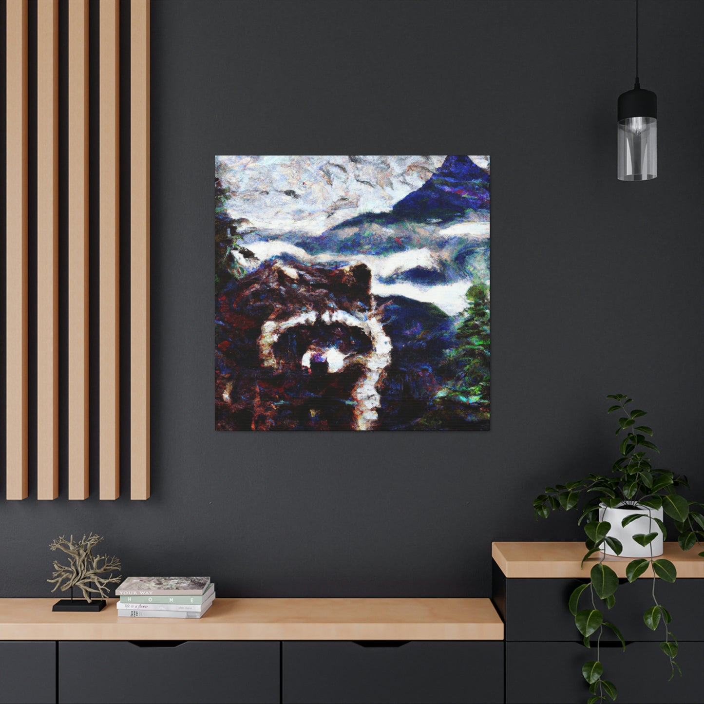 "Raccoon's Night Watch" - Canvas