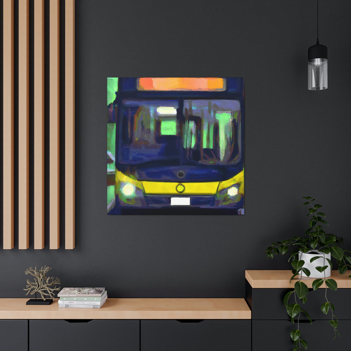 Bus on the Move - Canvas