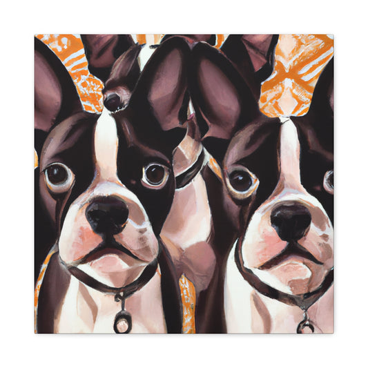 "Boston Terrier Splendour" - Canvas