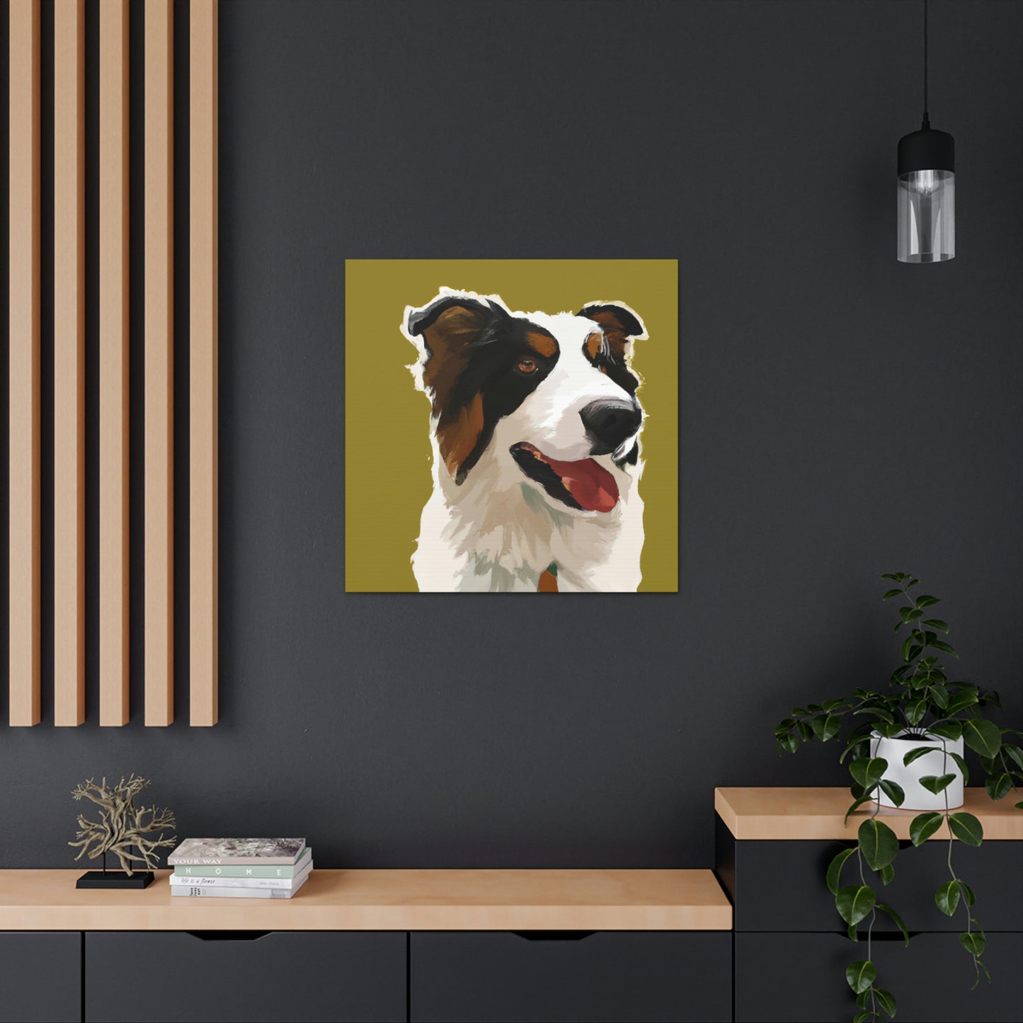 "Border Collie Simplicity" - Canvas