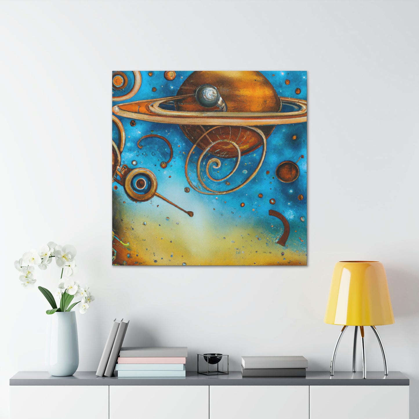 Uranus in Steampunk - Canvas