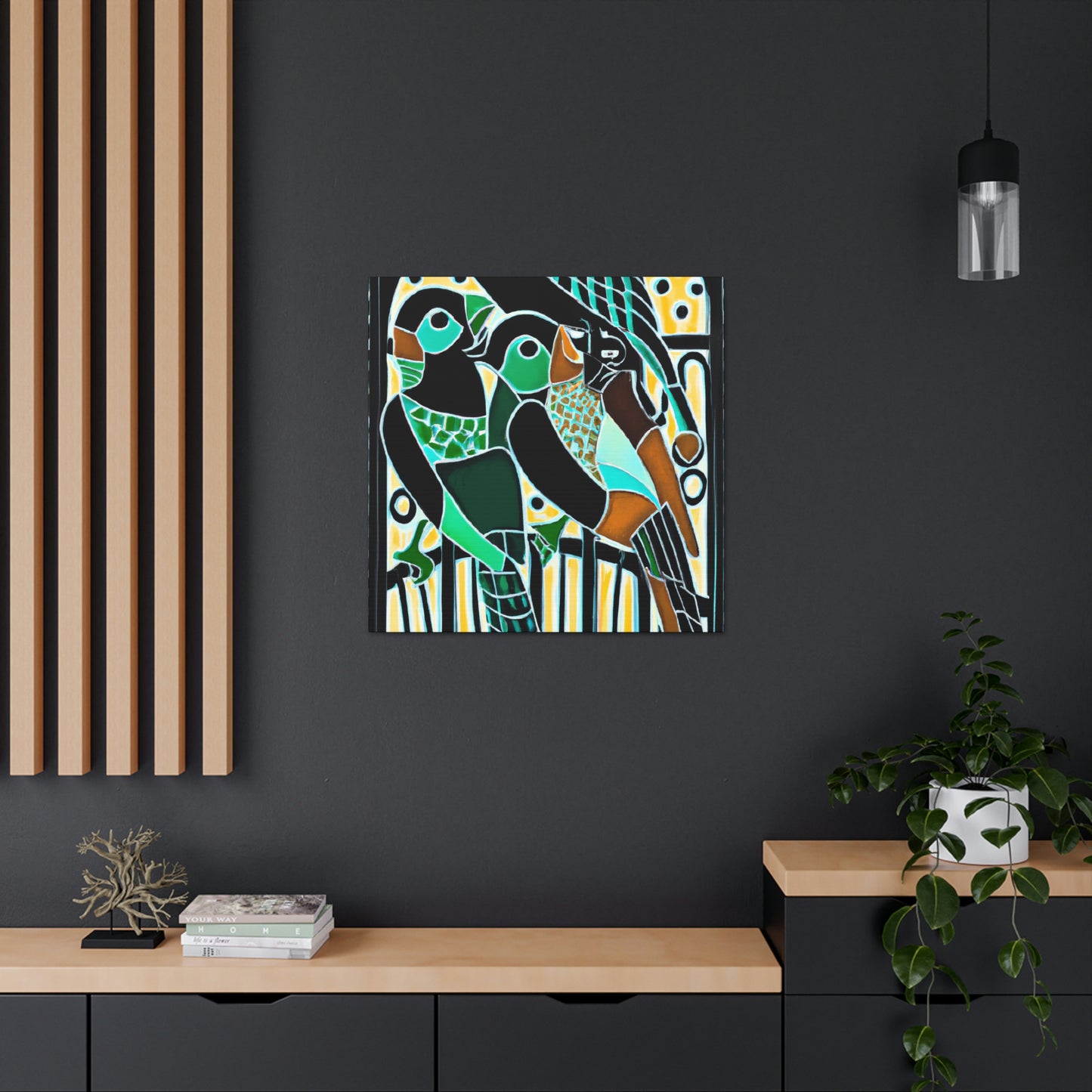 "Birds of the Jazz Age" - Canvas