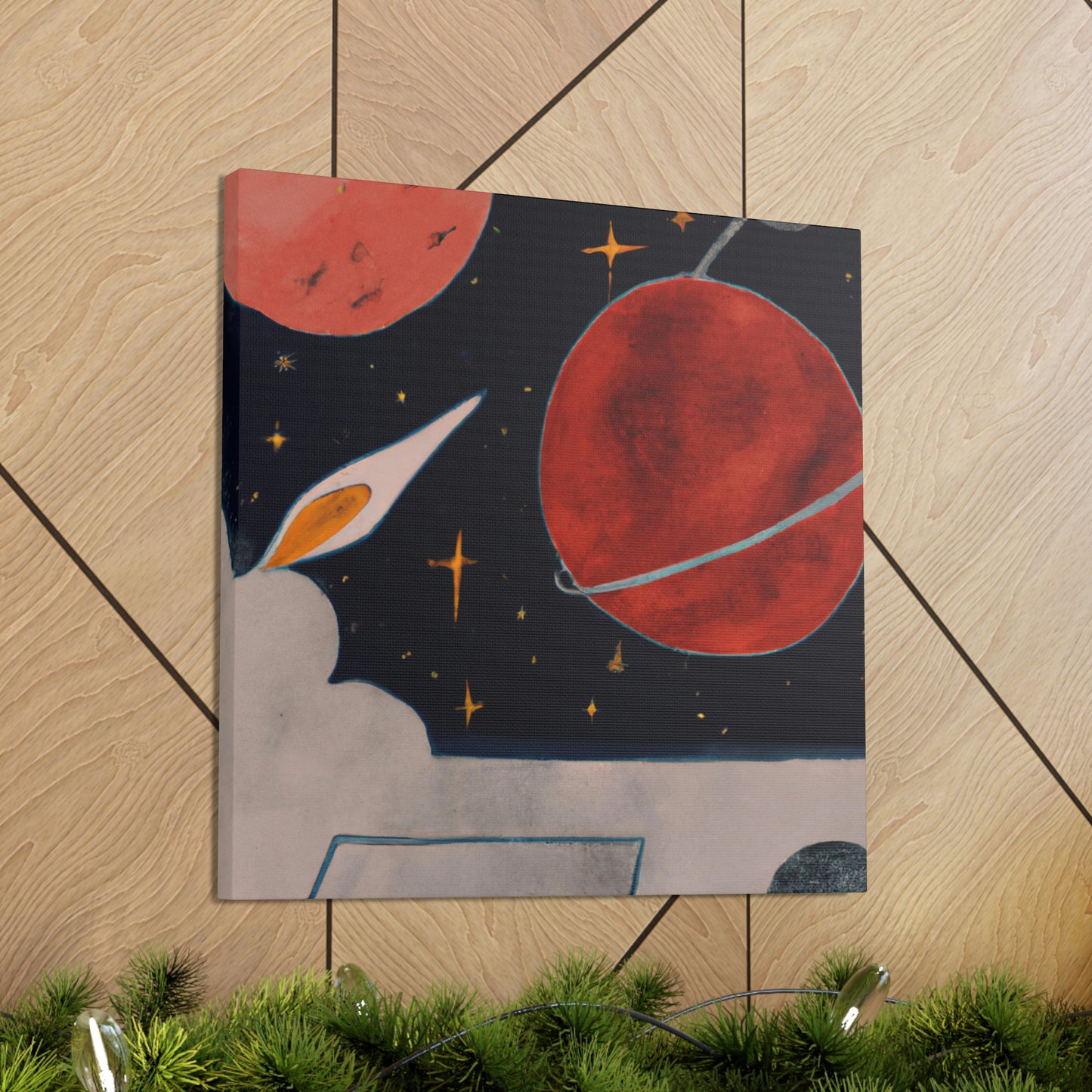 Mercury's Celestial Dance - Canvas