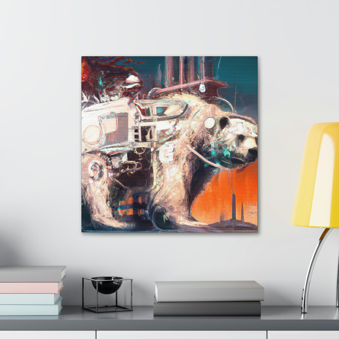 Polar Bear Mechanical Maker - Canvas