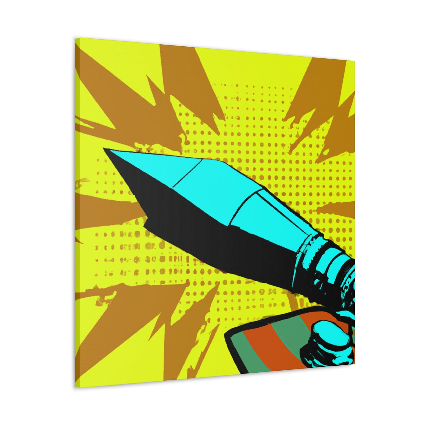 "Bullets in Flight Pop Art" - Canvas