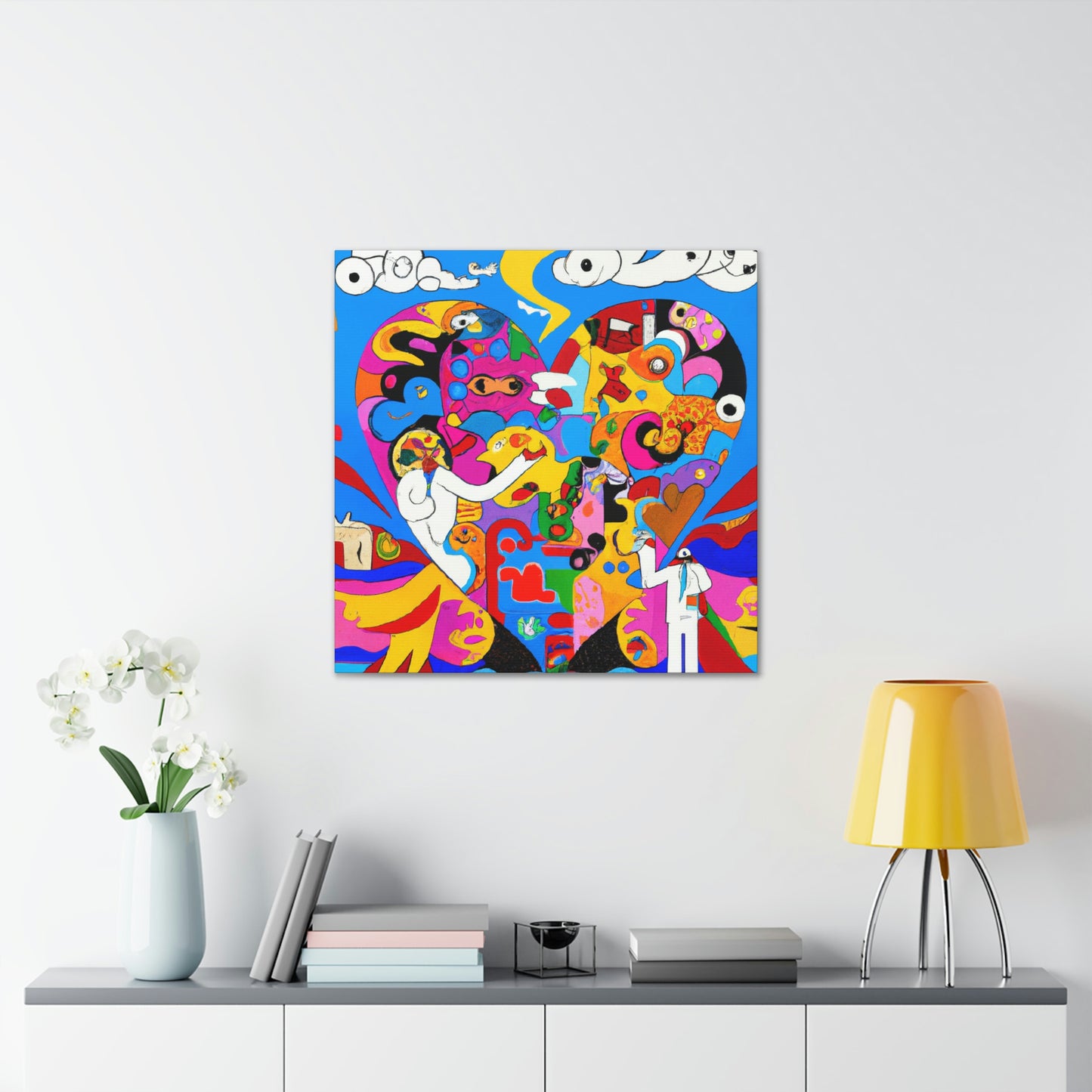 Heart Cloud Love Dream - Canvas