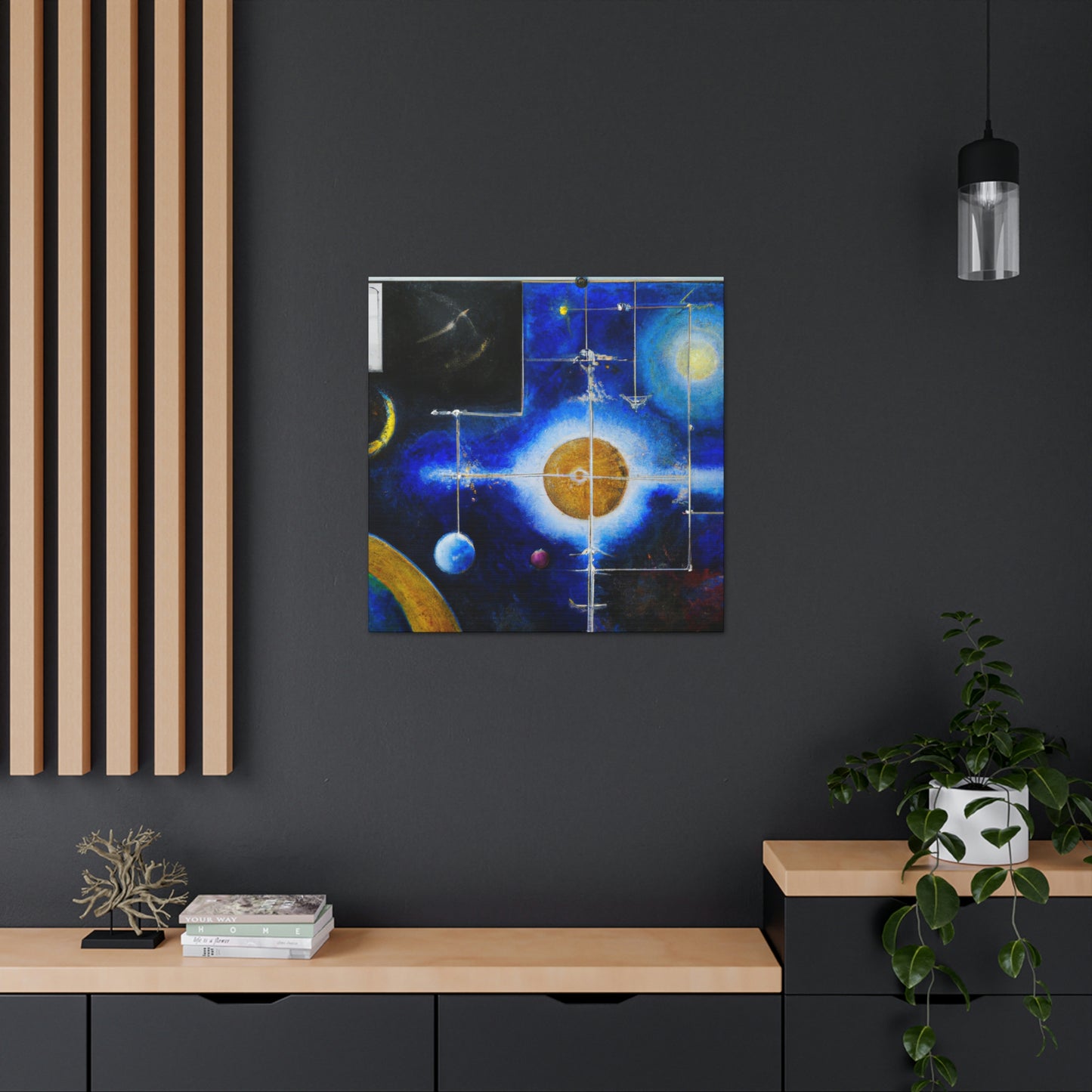 Starry Night Sky Map - Canvas