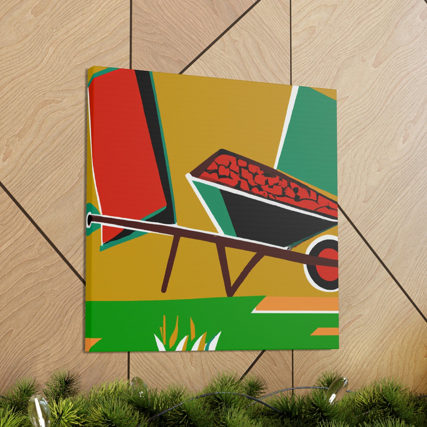 "Wheelbarrow in Motion" - Canvas