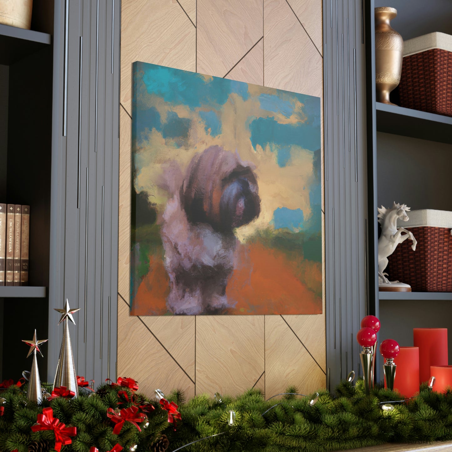 Fur and Whimsy Shih - Canvas