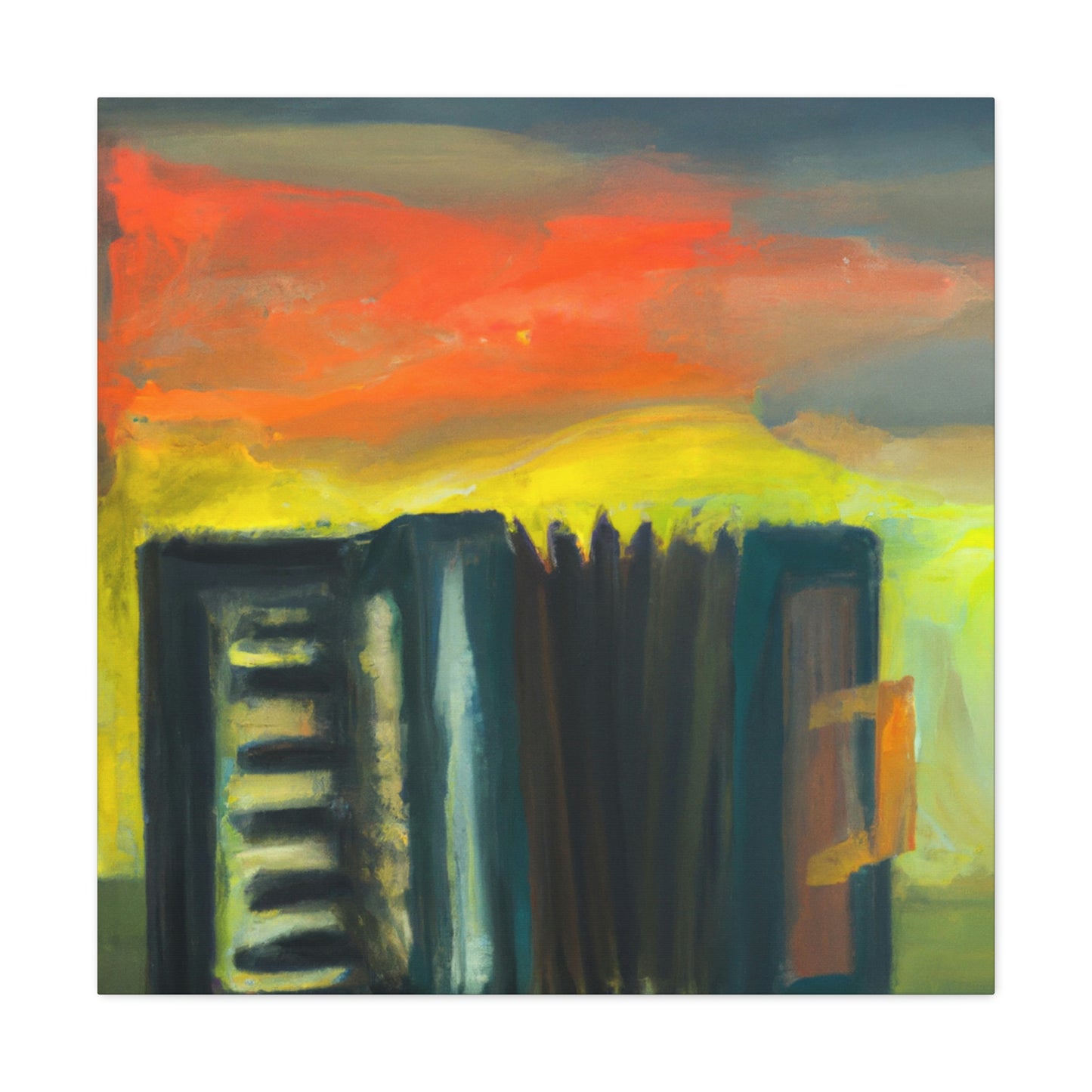 Accordion in Fauvism - Canvas