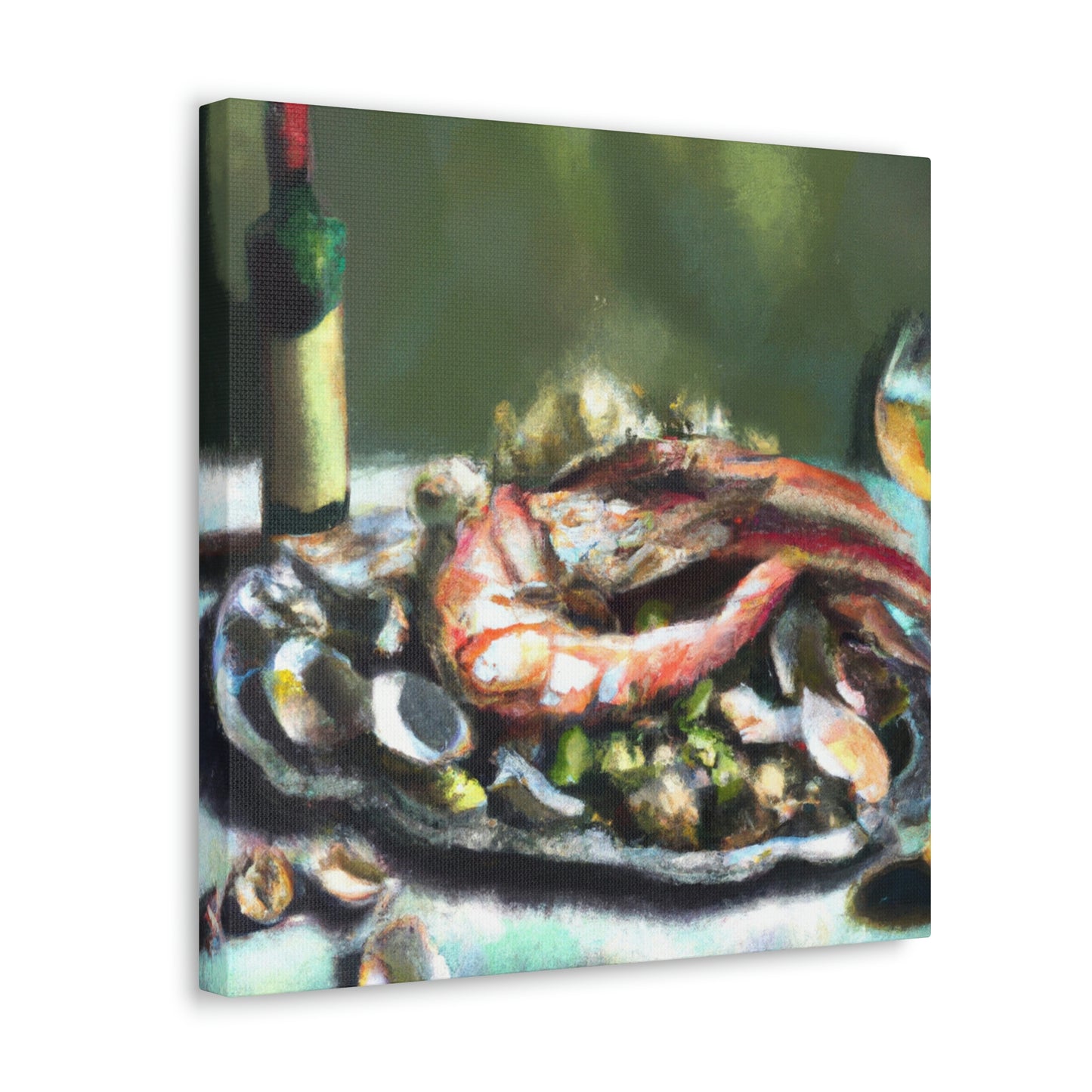 Seafood Through Abstract - Canvas